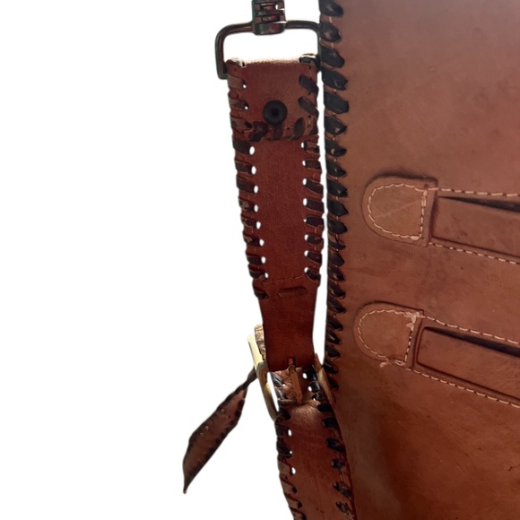 Handmade Leather Unisex Reptile Multicolor Crossbody Bag - Picture 12 of 15